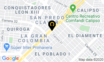 Mapa de Hierros Y Perfiles Henao en Cali