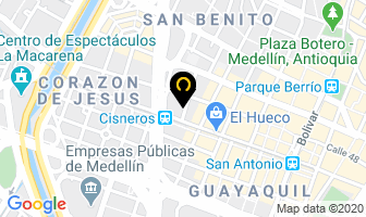 Mapa de Hinestroza Jhon en Medellín