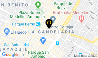 Mapa de Hispaco Internacional en Medellín