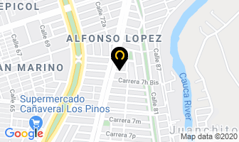 Mapa de Hogar Infantil Juguetones en Cali