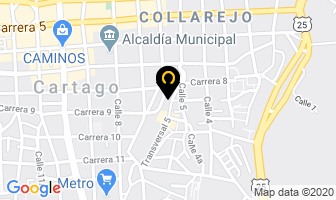 Mapa de Hogar Infantil Monería en Cartago