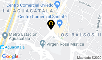 Mapa de Hojaral en Medellín