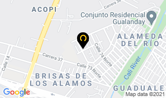 Mapa de Holguín Auditores Ltda. en Cali