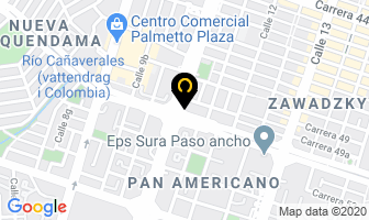Mapa de Home Fitness en Cali