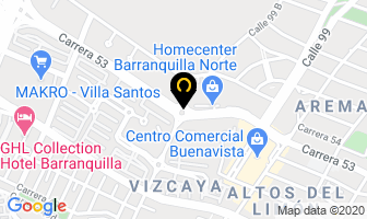 Mapa de Homecenter en Barranquilla
