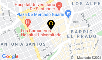 Mapa de Homewireless en Bucaramanga