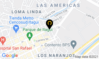 Mapa de Honda Itagüí en Medellín
