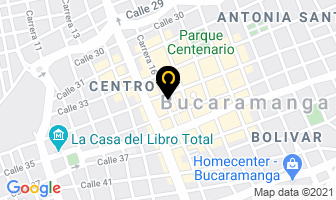 Mapa de Hormigon De Colombia en Bucaramanga