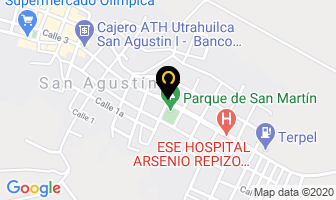 Mapa de Hospedaje Andino en San Agustín