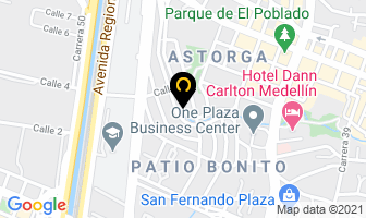 Mapa de Hospedaje El Carmen en Medellín