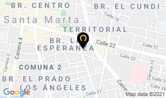Mapa de Hospedaje Gairaca en Santa Marta