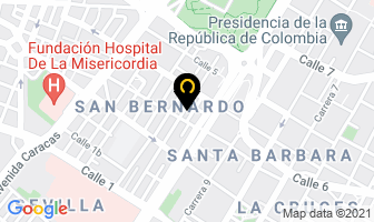 Mapa de Hospedaje Kinston en Bogotá D.C