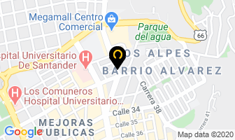 Mapa de Hospedaje La 33 A en Bucaramanga