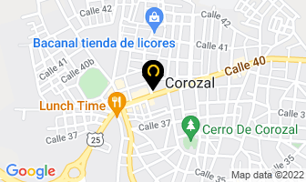 Mapa de Hospedaje La 40 Corozal en Corozal