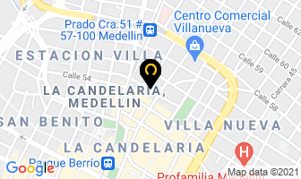 Mapa de Hospedaje La 55 en Medellín