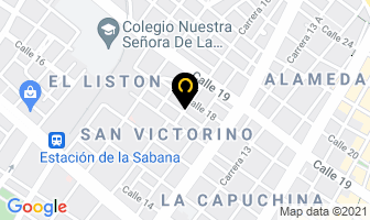 Mapa de Hospedaje Mexico Central en Bogotá D.C