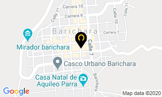 Mapa de Hospedaje Mi Ranchito en Barichara