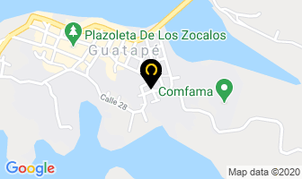Mapa de Hospedaje Nuestra Casa en Guatapé