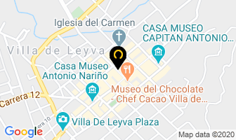 Mapa de Hospedería La Roca en Villa de Leyva