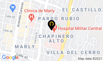 Mapa de Hospital Militar Central en Bogotá D.C