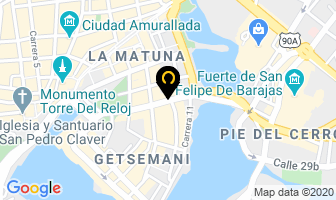Mapa de Hostal Baluarte en Cartagena