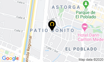 Mapa de Hostal Black Sheep en Medellín