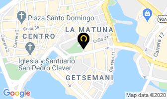 Mapa de Hostal Centenario en Cartagena