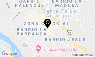 Mapa de Hostal Guaracú en Santa Fe de Antioquia