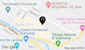 Mapa de Hostal Isla Señorial en San Gil