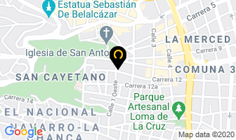 Mapa de Hostal La Colina en Cali
