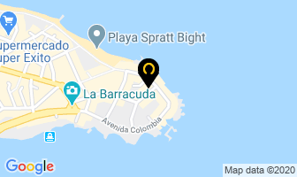 Mapa de Hostal Luna Azul en San Andrés