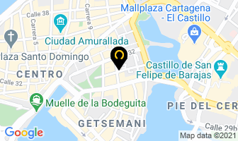 Mapa de Hostal Marta en Cartagena