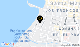 Mapa de Hostal Parma en Santa Marta