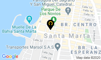 Mapa de Hostal Parque Real en Santa Marta
