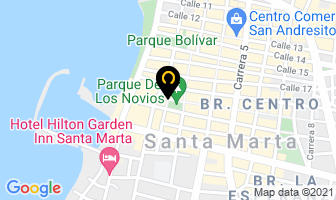 Mapa de Hostal Sol Y Mar en Santa Marta