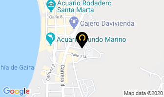 Mapa de Hostal Tima Uraka en Santa Marta