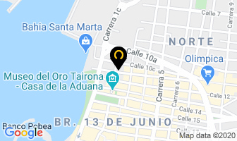 Mapa de Hostal Yuluka en Santa Marta