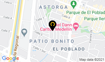 Mapa de Hostel The Pit Stop en Medellín