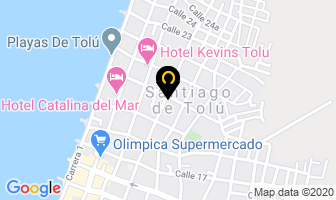 Mapa de Hosteria Altamar en Tolú