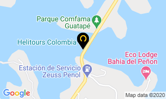 Mapa de Hostería Los Recuerdos en Guatapé
