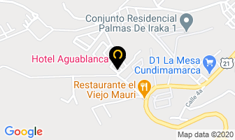 Mapa de Hotel Aguablanca en La Mesa