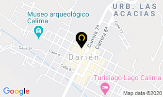 Mapa de Hotel Alcarraza en Calima (Darien)