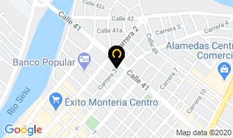 Mapa de Hotel Alejandria City en Montería