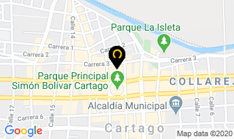 Mapa de Hotel Alfa en Cartago
