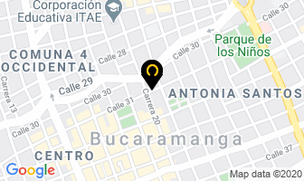 Mapa de Hotel Amparo en Bucaramanga