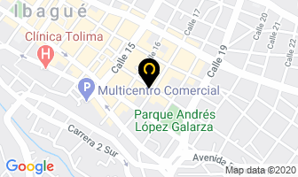Mapa de Hotel Andino en Ibagué