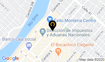 Mapa de Hotel Apartamentos Nacionales en Montería