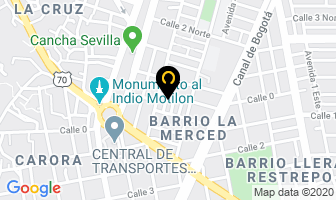 Mapa de Hotel Bachué en Cúcuta