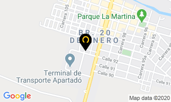 Mapa de Hotel Bacota en Apartadó