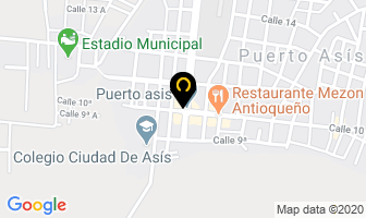 Mapa de Hotel Balcón Quirama en Puerto Asís